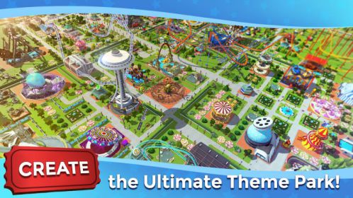 RollerCoaster Tycoon Touch mod vô hạn tiền