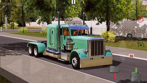 Truck driving simulation game