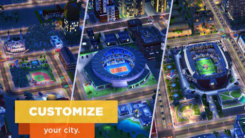Android city building game