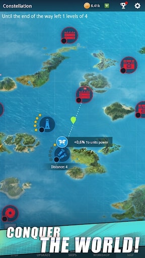 Tải Idle Fleet: Warship Shooter hack bạc