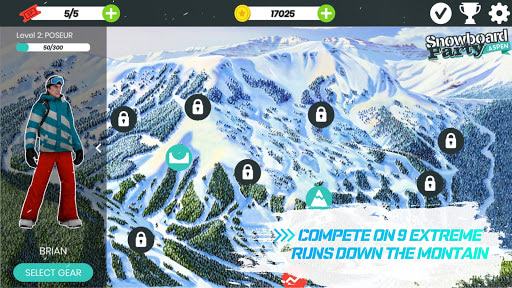 mountain skiing game