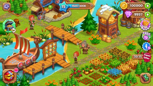 Vikings and Dragon Island Farm phát triển kinh tế