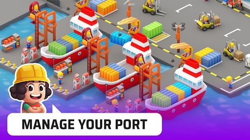Idle Port Tycoon hack tiền
