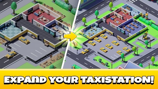 Idle Taxi Tycoon MOD tiền