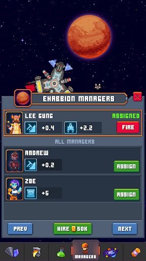 Galaxy Idle Miner MOD Diamond