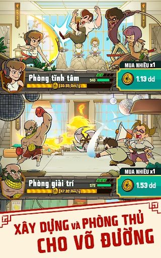 Kung Fu Clicker MOD vô hạn tiền