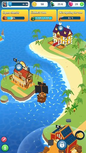 Idle Pirates - Ship Simulator MOD vô hạn tiền