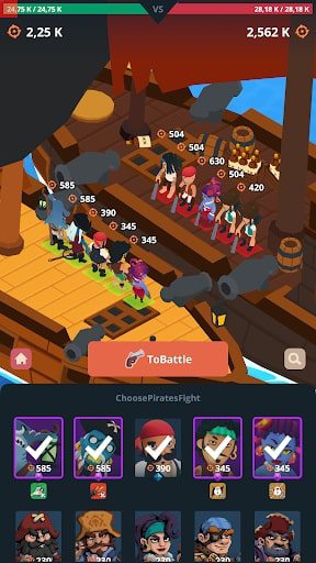 Idle Pirates - Ship Simulator MOD tiền
