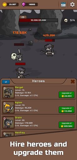 Tap Dungeon: RPG Idle Clicker MOD tiền