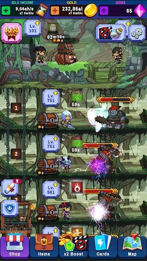 Idle Dungeon Tycoon MOD tiền vàng