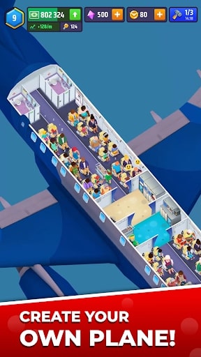 Idle Airplane Inc Tycoon MOD tiền