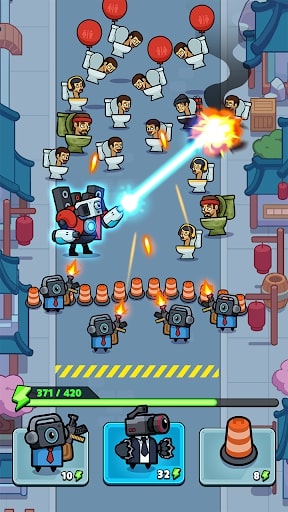 Toilet Fight: Police vs Zombie MOD gỡ qc