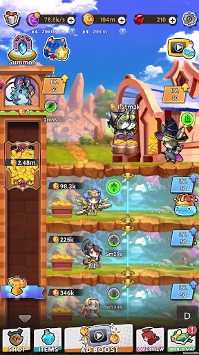 Idle RPG Tower MOD tiền