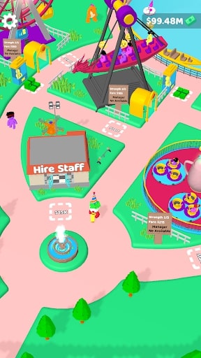 Sim Sim: Arcade idle Theme Park MOD tiền